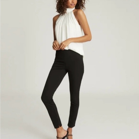 Reiss Pants - Reiss Tyne Black Skinny Zip Ankle Dress Pants